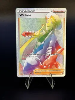Wallace 208/195 *HOLO* Silver Tempest Secret Rainbow Rare 🤫🌈Pokemon TCG - Image 1