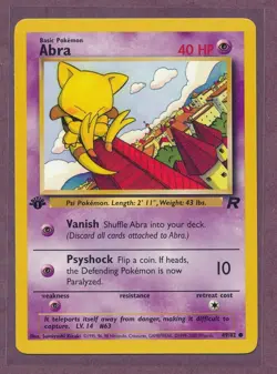 1999 Pokemon First Edition Abra 42/82!!! - Image 1