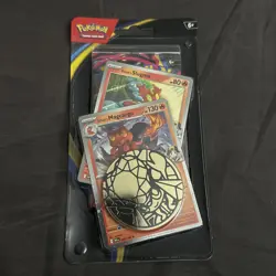 *NEW* Pokemon TCG Phantasmal Flames Premium Checklane Blister Ethan's Magcargo - Image 2
