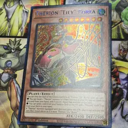 YuGiOh Therion "Lily" Borea MISPRINT NAME SHIFT Secret Rare MP23-EN062 - Image 1