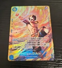 One Piece Carrying On His Will Portgas D Ace OP13-119 SEC English - Image 1