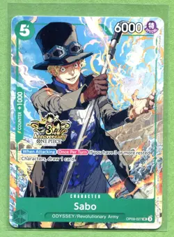Sabo OP09-027 3rd Anniversary Tournament 3 Brothers Pack - Image 1