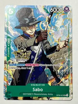 Sabo OP09-027 3rd Anniversary Tournament 3 Brothers Pack - Image 2