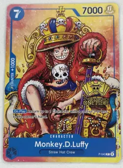 Monkey.D.Luffy (2nd Anniversary Stamped Promo) P-043 - One Piece TCG - English - Image 1