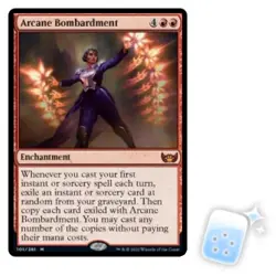 ARCANE BOMBARDMENT Streets Of New Capenna SNC Magic MTG MINT CARD - Image 1