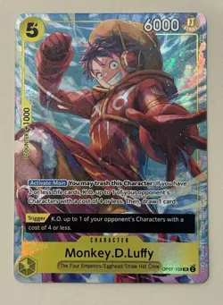 One Piece - Monkey.D.Luffy - OP07-109 Alt Art Promo Card NM - Image 1
