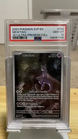 Pokemon Mewtwo TCG Scarlet & Violet 151 Holo Promo Card English, PSA 10 - Image 1