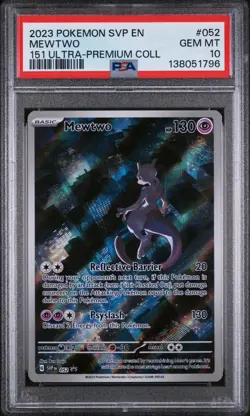 Pokemon Mewtwo TCG Scarlet & Violet 151 Holo Promo Card English, PSA 10 - Image 3