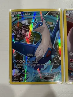 Pokemon TCG Latios XY79 & Reshiram XY74 Holo XY Basic English 2 Card Lot - Image 2