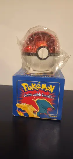 23K Gold Plated CHARIZARD Trading Card 1999 Burger King Pokemon Ball SEALED! - Image 1