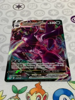 C506 POKEMON TCG GRIMMSNARL VMAX NM CARD HOLO #115 DARKNESS ABLAZE RARE - Image 2