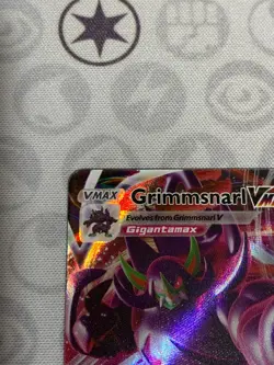 C506 POKEMON TCG GRIMMSNARL VMAX NM CARD HOLO #115 DARKNESS ABLAZE RARE - Image 3