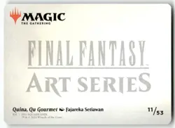 MTG FINAL FANTASY #11 Quina, Qu Gourmet Art Card (Gold-Stamped Signature) - Image 2