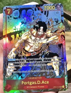 High-quality PROXY CARD One Piece Portgas.D.Ace Manga Rare Fast Shipping! - Image 1