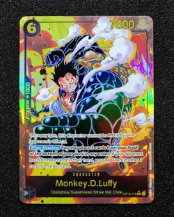 Monkey.D.Luffy SEC (Parallel) OP10-118 Royal Blood Foil One Piece Card Game - Image 1