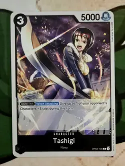 X 1 OP02-105 Tashigi ONE PIECE Card Game NM-M - Image 1