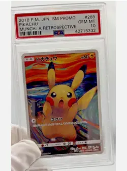 Pokemon Cards - PSA 10 Pikachu 288/SM-P - Munch A Retrospective JPN - GEM MT - Image 1