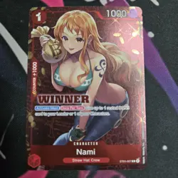 One Piece Promotion Cards Nami (Tournament Pack Vol. 3) [Winner] LP - Image 1