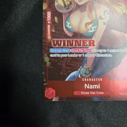 One Piece Promotion Cards Nami (Tournament Pack Vol. 3) [Winner] LP - Image 5
