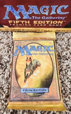 ✨Magic The Gathering 5th Edition Sealed Booster Pack 1997 MTG ✨ - Image 1