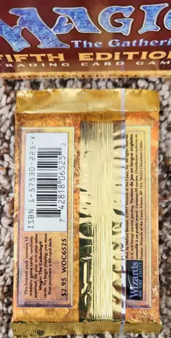 ✨Magic The Gathering 5th Edition Sealed Booster Pack 1997 MTG ✨ - Image 3