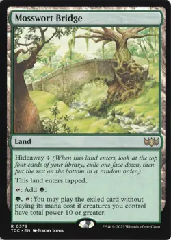Mosswort Bridge Commander: Tarkir: Dragonstorm Non-Foil Near Mint or Better - Image 1