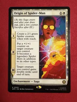 Origin of Spider-Man - MTG Marvel's Spider-Man Magic The Gathering Rare #09 NM - Image 1