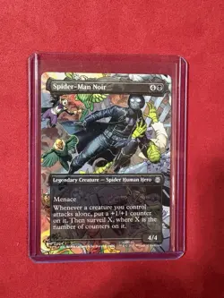 Spider-Man Noir - Borderless Marvel's Spider-Man MTG #204 Rare - Image 1