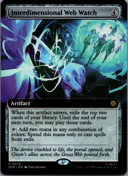 Interdimensional Web Watch 278 MTG Marvel's Spider-Man Rare Extended Art NM - Image 1