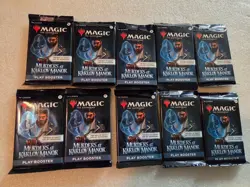 Lot of (10) MURDERS AT KARLOV MANOR PLAY Booster pack Magic The Gathering MTG - Image 1