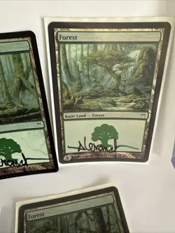 Signed Forest Champions of Kamigawa Artist Rob Alexander MTG Magic! (5) FOILS - Image 4