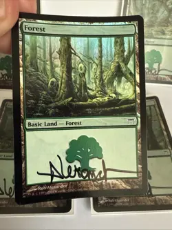 Signed Forest Champions of Kamigawa Artist Rob Alexander MTG Magic! (5) FOILS - Image 5