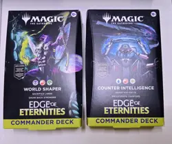 MTG Edge of Eternities Commander Deck Set of 2 World Shaper Counter Intelligence - Image 2