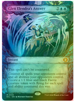 Glen Elendra's Answer - Foil - Showcase Lorwyn Eclipsed MTG - Image 1