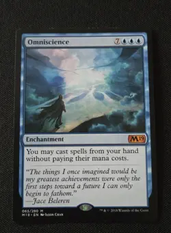 MTG - Omniscience - Core Set 2019 - Near Mint Mythic #065 Non Foil - Image 1
