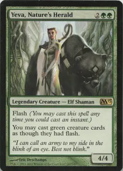 Yeva, Nature's Herald R Magic 2013 (M13) 197 - LP MTG - Image 1