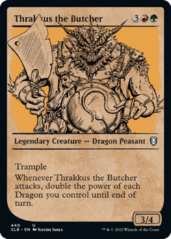 Thrakkus the Butcher - Foil - Showcase x1 NM Magic the Gathering 1x Commander Le - Image 1