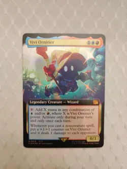 Vivi Ornitier #514 (Foil Extended Art/Borderless) Final Fantasy MTG NM - Image 1