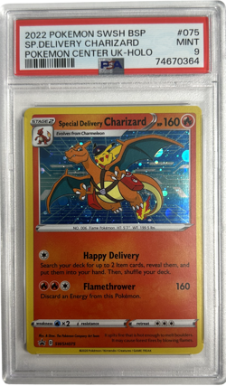 Pokemon - Pokemon Center UK - Special Delivery Charizard SWSH075 - PSA 9 - Image 1