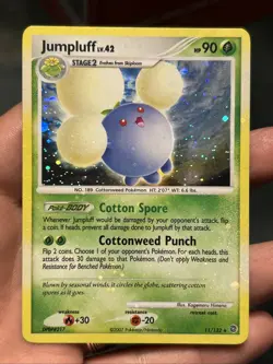 Pokemon TCG Jumpluff Secret Wonders 11/132 Holo Rare 2007- LP (Holo Bleed) - Image 1