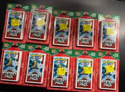 Pokemon Walmart Holiday Mystery Pack Seeded Chase 1:10 Sealed Lot Of 10 - Image 1