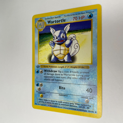 MISPRINT WARTORTLE 42/102 GREY STAMP ERROR BASE SET 1ST EDITION MP POKEMON - Image 3