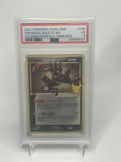 Greninja Gold Star PSA 3 Pokemon Celebrations ETB Promo SWSH144 - Image 1