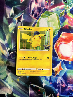 Pokemon TCG Pikachu 28/78 Sword and Shield: Pokemon GO Rare Holo Near Mint - Image 1