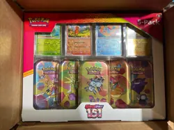 Pokemon Scarlet And Violet 151 5 Pack Mini Tins New/Sealed LOT OF 2 - Image 1