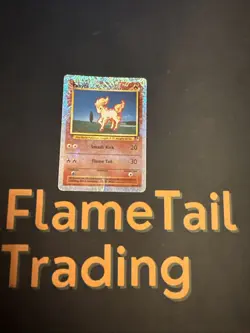 Pokemon Legendary Collection Reverse Holo Ponyta #87 [Damaged] - Image 2