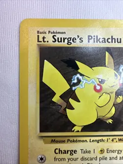Lt. Surge's Pikachu 081/132 - Gym Heroes - Common - Pokemon TCG - LP - Image 3
