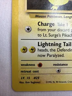 Lt. Surge's Pikachu 081/132 - Gym Heroes - Common - Pokemon TCG - LP - Image 4