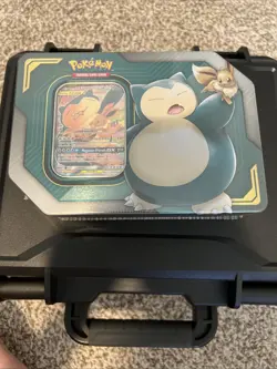 Pokemon TCG: TAG Team Tin Eevee and Snorlax GX Factory sealed 820650805295 - Image 1