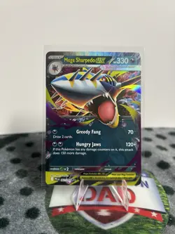 Mega Sharpedo ex Double Rare 61/94 Pokemon Phantasmal Flames - Image 1
